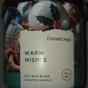 Goose Creek Warm Wishes Scented Candle - Silver